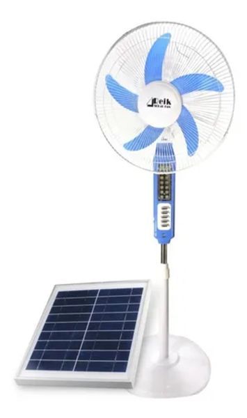 Електричний вентилятор Solar Fun MNJ-188 підлоговий на сонячній батареї з кнопками 0946 фото