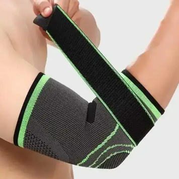 Еластичний компресійний бандаж на лікоть Elbow Support, фіксатор ліктьового суглоба 0467 фото