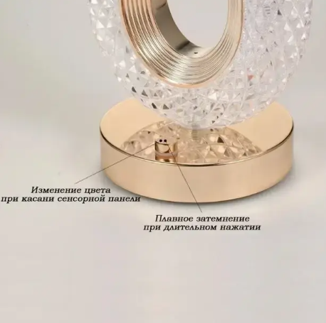 Настільна лампа-нічник з кристалами Creatice Table Lamp 16 0560 фото