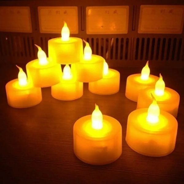 Набір світлодіодних декоративних свічок на батарейках 24 шт. 0845 фото
