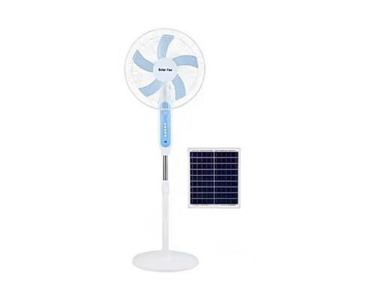 Електричний вентилятор Solar Fun MNJ-188 підлоговий на сонячній батареї з кнопками 0946 фото