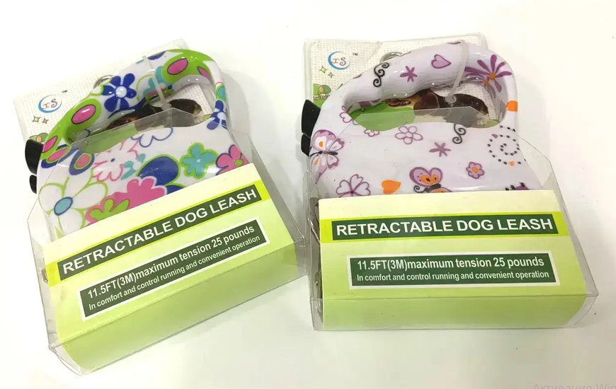 Поводок-рулетка 3 м для собак до 11 кг Retractable dog leash 0700 фото