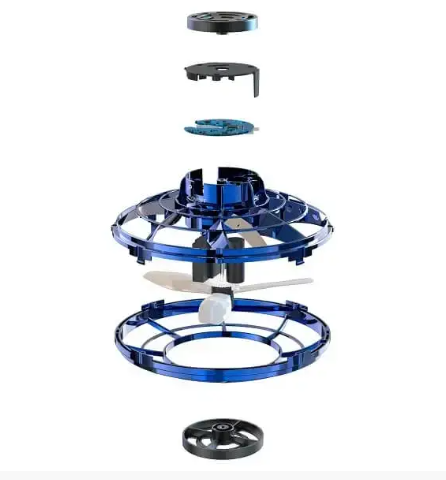 Іграшка для дітей Літаючий спіннер бумеранг з LED підсвіткою Flying spinner UFO BLUE 0503 фото