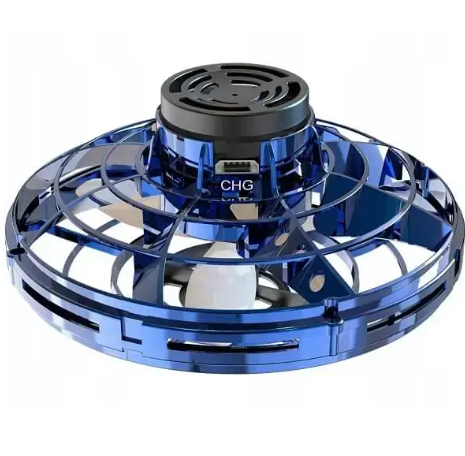 Іграшка для дітей Літаючий спіннер бумеранг з LED підсвіткою Flying spinner UFO BLUE 0503 фото