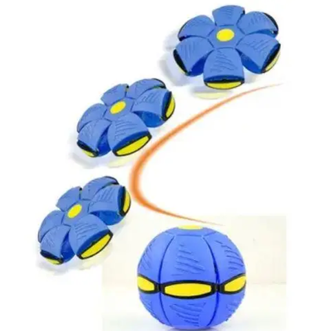 Дитячий м'яч-трансформер зі світлодіодним підсвічуванням Flat Ball Disc 0759 фото