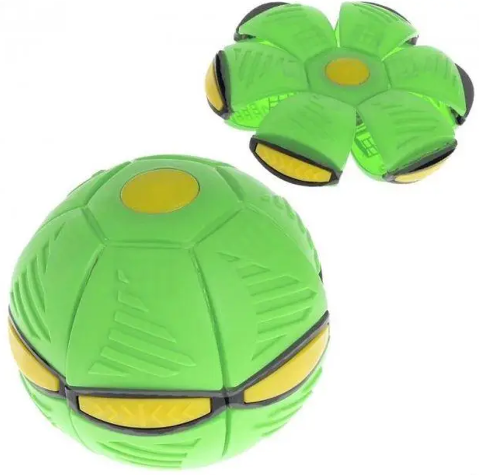 Дитячий м'яч-трансформер зі світлодіодним підсвічуванням Flat Ball Disc 0759 фото