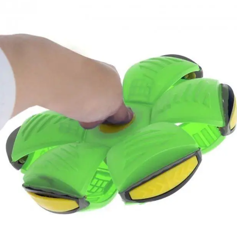 Дитячий м'яч-трансформер зі світлодіодним підсвічуванням Flat Ball Disc 0759 фото