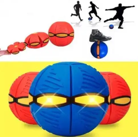 Дитячий м'яч-трансформер зі світлодіодним підсвічуванням Flat Ball Disc 0759 фото