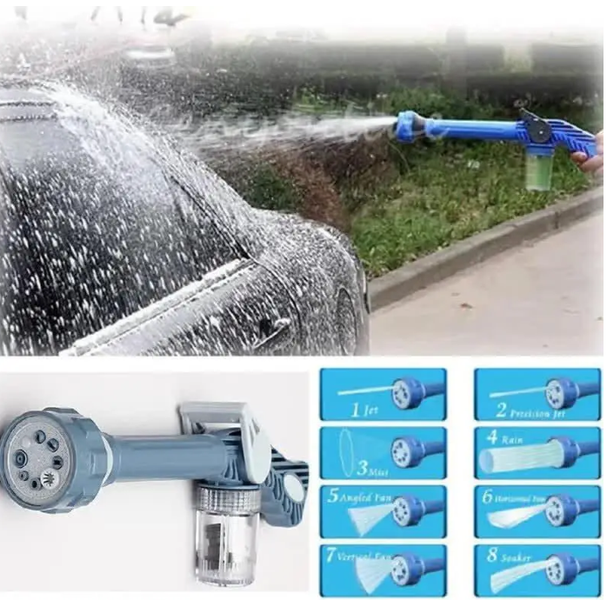 Насадка на шланг &ndash; распылитель воды с отсеком для моющих средств Ez Jet Water Cannon 0210 фото