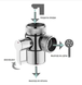 Душова система на умивальник Modified Faucet With external Shower 0504 фото 3