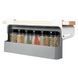 Органайзер для спецій Under-shelf spice rack з висувним механізмом для зручного зберігання 0800 фото 2