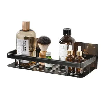 Самоклеюча металева полиця для ванної або кухні Bathroom shelf (31,5x14x5 см) 0651 фото