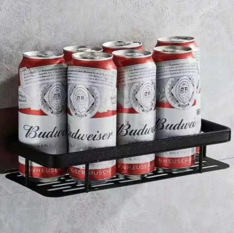 Самоклеящаяся металлическая полка для ванной или кухни Bathroom shelf (31,5x14x5 см) 0651 фото