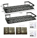 Самоклеящаяся металлическая полка для ванной или кухни Bathroom shelf (31,5x14x5 см) 0651 фото 6