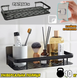 Самоклеящаяся металлическая полка для ванной или кухни Bathroom shelf (31,5x14x5 см) 0651 фото 4