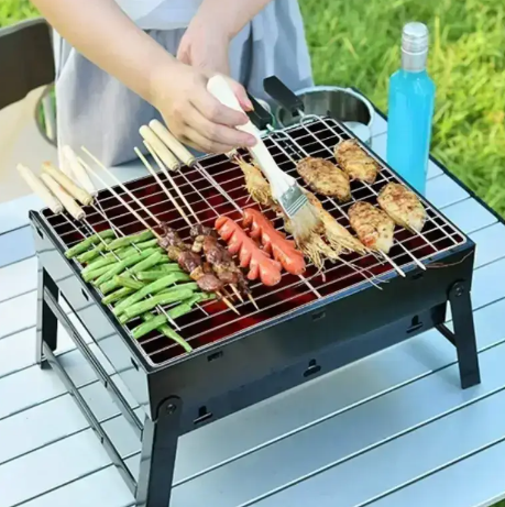 Портативний складаний мангал барбекю гриль BBQ Grill Portable (35 x 27 x 20 см) 0367 фото