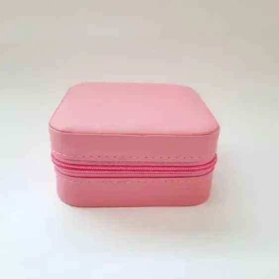 Шкатулка для хранения украшений PINK с мягкой подкладкой и отделениями для аксессуаров 0802 фото