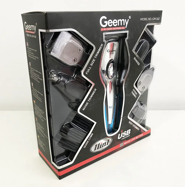 Беспроводная машинка для стрижки волос GEMEI GM562 11в1 0712 фото