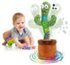 Танцующий кактус Dancing Cactus с LED подсветкой поет 120 песен, игрушка повторюшка 0095 фото 1