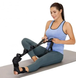 Ремень тренажер для растяжки и йоги yoga stretch strap band с фиксатором для стопы 0213 фото 4