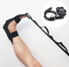 Ремень тренажер для растяжки и йоги yoga stretch strap band с фиксатором для стопы 0213 фото 6