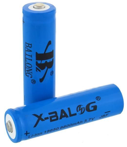 Акумулятор X-Balog BL-18650 Li-ion 2000mAh 3.7V &mdash; для ліхтариків, іграшок, MP3 та побутових пристроїв 0760 фото