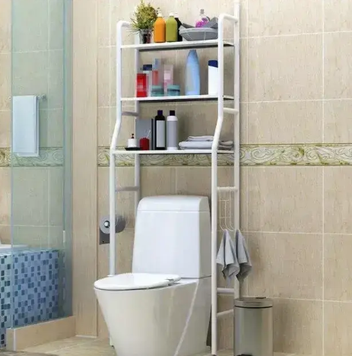 Туалетний стелаж LAUNDRY RACK TW-106, стелаж у ванну кімнату з 3 полицями 0389 фото