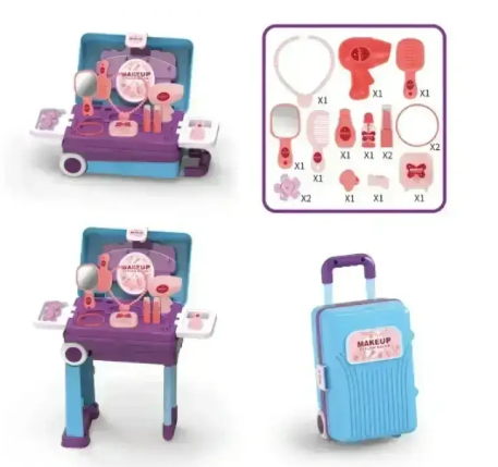 Ігровий набір візажиста перукаря у валізі SUITCASE Transformable MAKEUP (CK05A) 0510 фото