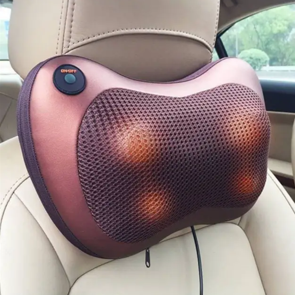 Масажна інфрачервона роликова подушка Massage Pillow 0655 фото