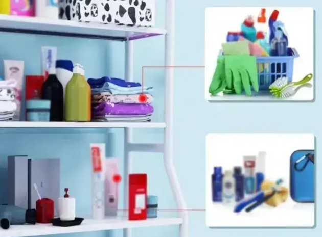 Туалетний стелаж LAUNDRY RACK TW-106, стелаж у ванну кімнату з 3 полицями 0389 фото
