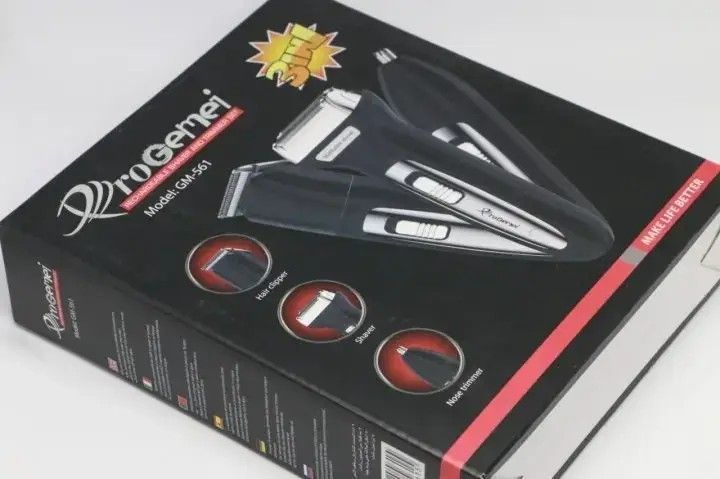Триммер многофункциональный Gemei GM-595 3в1 для волос носа и бороды 0860 фото