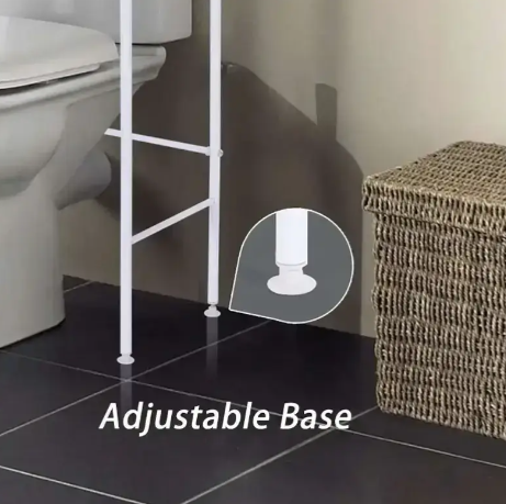 Підлогова стійка органайзер у ванну кімнату toilet rack стелаж для встановлення над пральною машиною 0403 фото