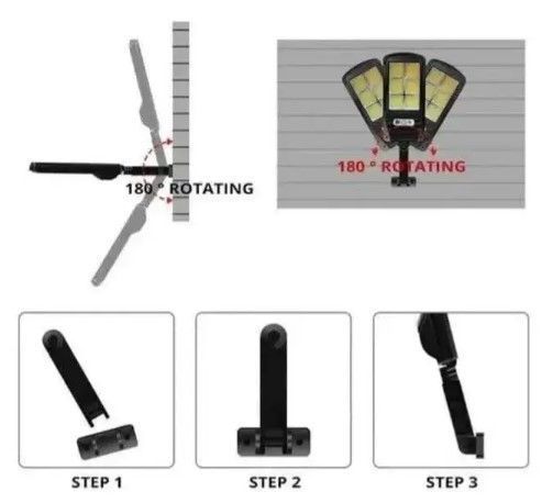Вуличний світлодіодний ліхтар 2200 mA Solar LED Street Light BL з пультом на сонячній батареї 0010 фото