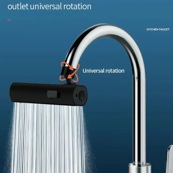 Насадка на кран змішувача водозберігаюча універсальна A-Plus SHOWER HEAD Водоспад аератор 3в1 0912 фото