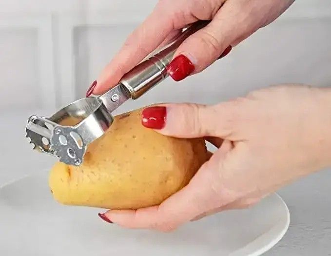 Многофункциональная кухонная овощечистка для чистки и нарезки овощей 0861 фото