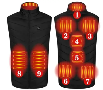Жилет з USB-підігрівом, розмір XL, 3 температурні режими / Електричний терможилет / Нагрівальний жилет 1013 фото