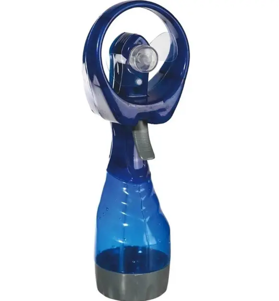 Ручний портативний вентилятор з пульверизатором Water Spray Cooling Mist HP-8333, Синій 0657 фото