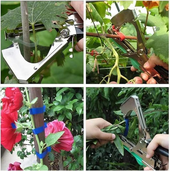 Степлер Tape Tool инструмент садовый для подвязки побегов цветов кустов деревьев растений 0913 фото