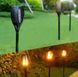 Вуличний ліхтар на сонячній батареї з ефектом полум'я Solar flame led light sensor activated 52 см 0011 фото 5