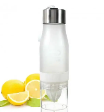 Пляшка для води з вбудованою соковижималкою H2O Water Bottle 650 мл 0221 фото