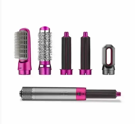 Мультистайлер 5в1 Hot Air Styler фен браш стайлер для завивки та випрямлення волосся з 5 насадками 0410 фото