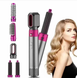 Мультистайлер 5в1 Hot Air Styler фен браш стайлер для завивки та випрямлення волосся з 5 насадками 0410 фото 1