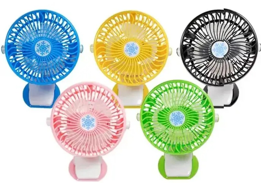 Акумуляторний міні вентилятор з прищіпкою Mini fan ML F168 0658 фото