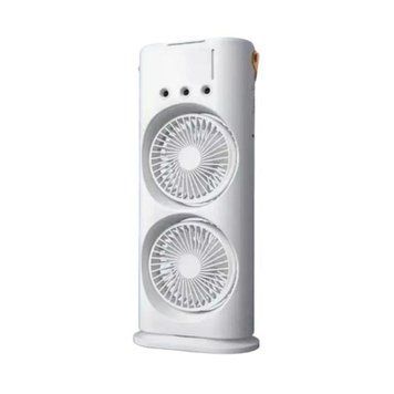 Двоярусний підлоговий вентилятор з функцією розпилення води Double-Ended Spray Fan 0947 фото