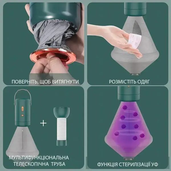 Портативна сушарка для білизни Portable Clothes Dryer Mini для швидкої сушки одягу 0791 фото