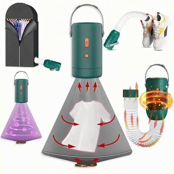 Портативна сушарка для білизни Portable Clothes Dryer Mini для швидкої сушки одягу 0791 фото