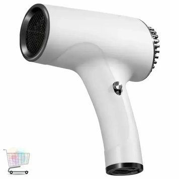 Фен портативний бездротовий акумуляторний Portable Hair Dryer USB 2600 mAh з двома режимами швидкості 0915 фото