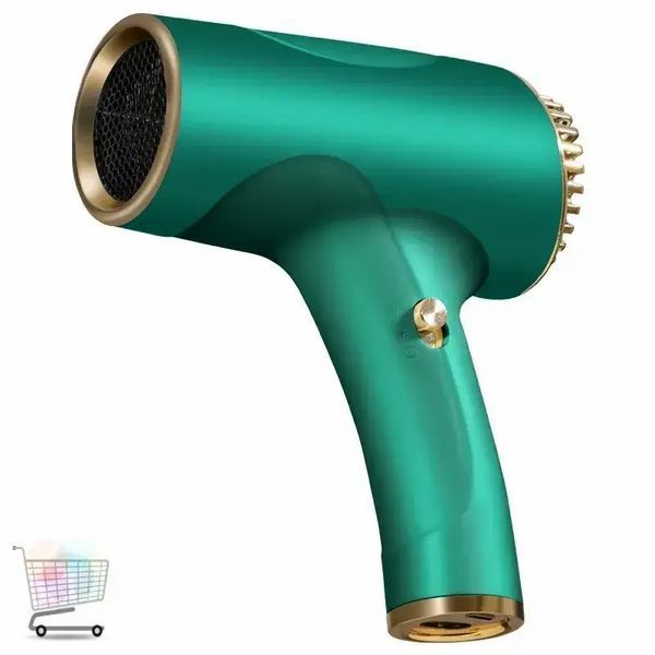 Фен портативний бездротовий акумуляторний Portable Hair Dryer USB 2600 mAh з двома режимами швидкості 0915 фото