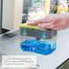 Диспенсер Soap Pump з підставкою для губки компактний зручний для кухні сірого кольору 0809 фото 5