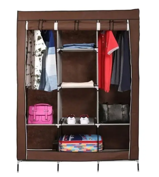 Шафа тканинна складана Storage Wardrobe 88130 130х45х175 см 0412 фото
